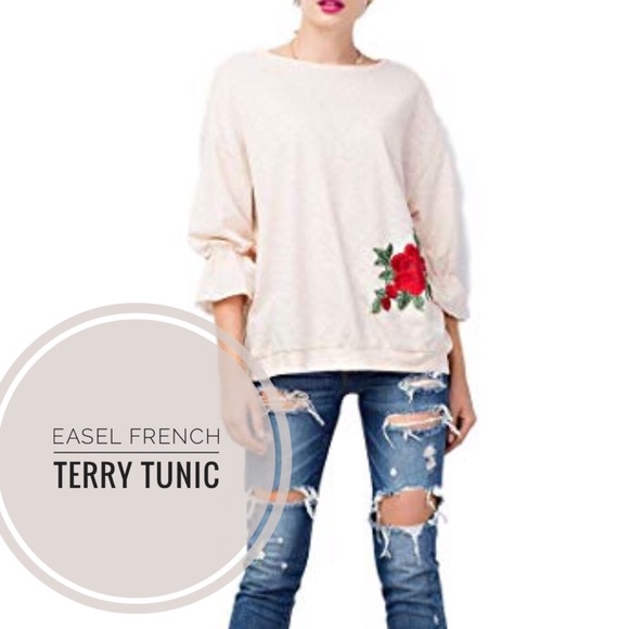 easel Tops - Easel French Terry Tunic